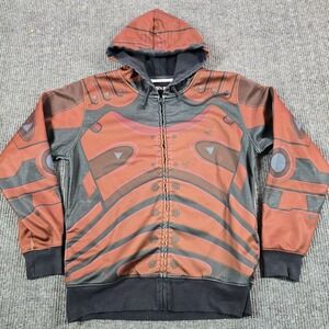 BioWare‎ Hoodie Mens Large Multicolor Mass Effect Armor Full Zip Fleece Jacket